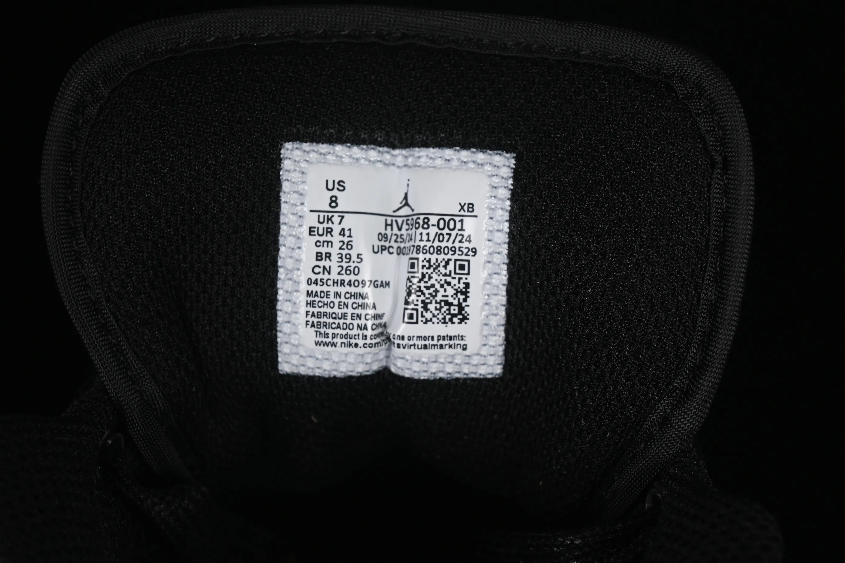 All categories Air Jordan Jordan series basketball shoes Air Jordan 1 Low G version pure original Air Jordan 1 Low AJ1 Joe 1 black and white canvas leather low-top cultural basketball shoes HV5968-001